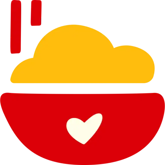 Hand drawn icon of bowl of food