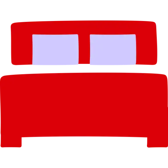 Hand drawn icon of bed